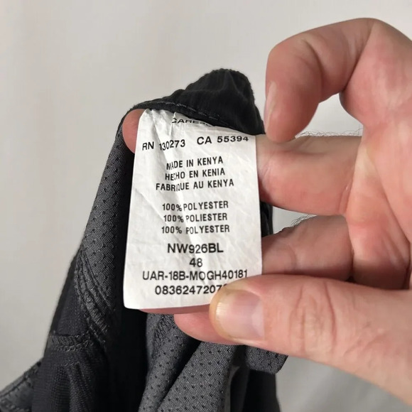 Wrangler Cargo Shorts Men's 48 Black Zip Pockets Button Zip Lightweight - Picture 10 of 10